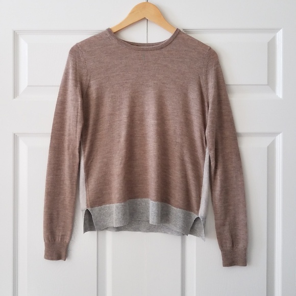 J Brand Sweaters - J Brand Wool Cashmere Blend Colorblock Sweater | S